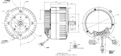 Электродвигатель ME0201014201 (BLDC) с воздушным охлаждением 4.3 кВт