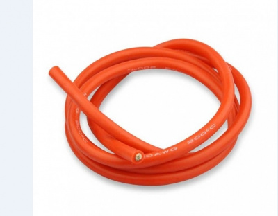 Силовой силиконовый кабель 10 AWG (красный)