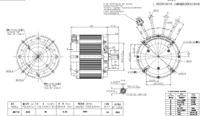 Электродвигатель ME1718 (BLDC) герметичный 5 кВт